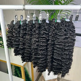 9A Cheveux Bruts Double Tirage Tissage Boucle Bohémienne